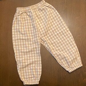 Gingham Pull-On Pants